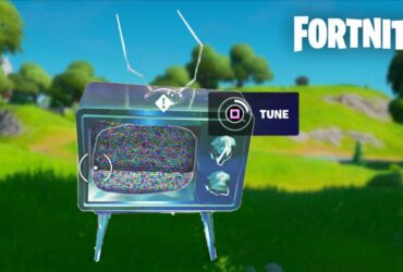 How to tune tv while wearing Byte's Outfit in Fortnite