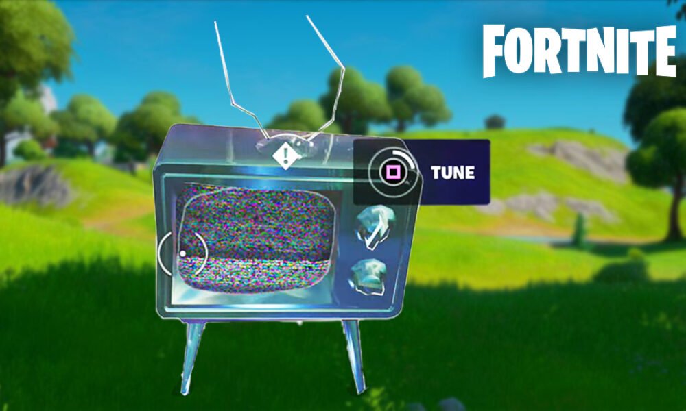 How to tune tv while wearing Byte's Outfit in Fortnite