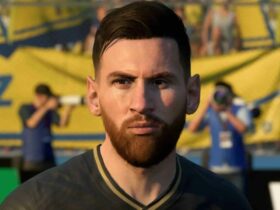 close up of messi in fifa 23