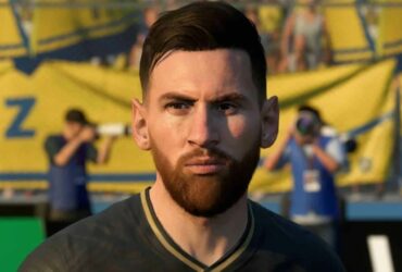 close up of messi in fifa 23