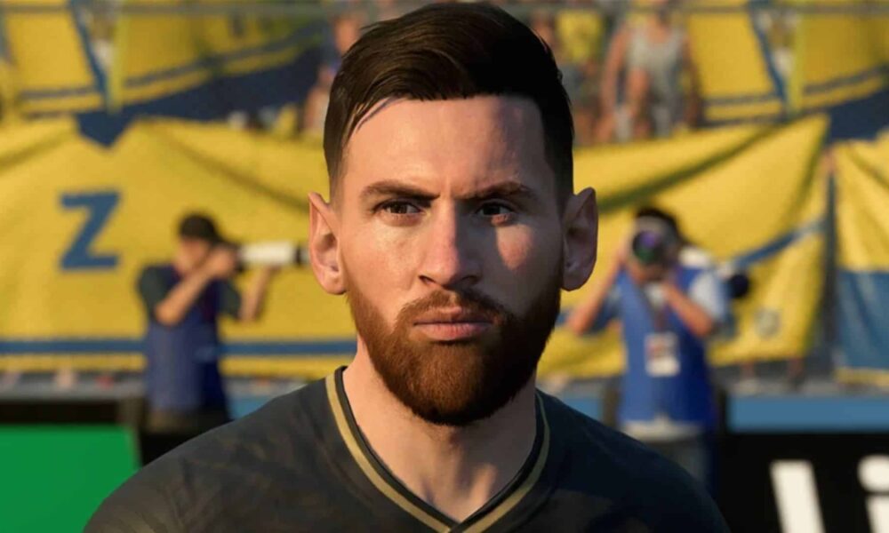 close up of messi in fifa 23