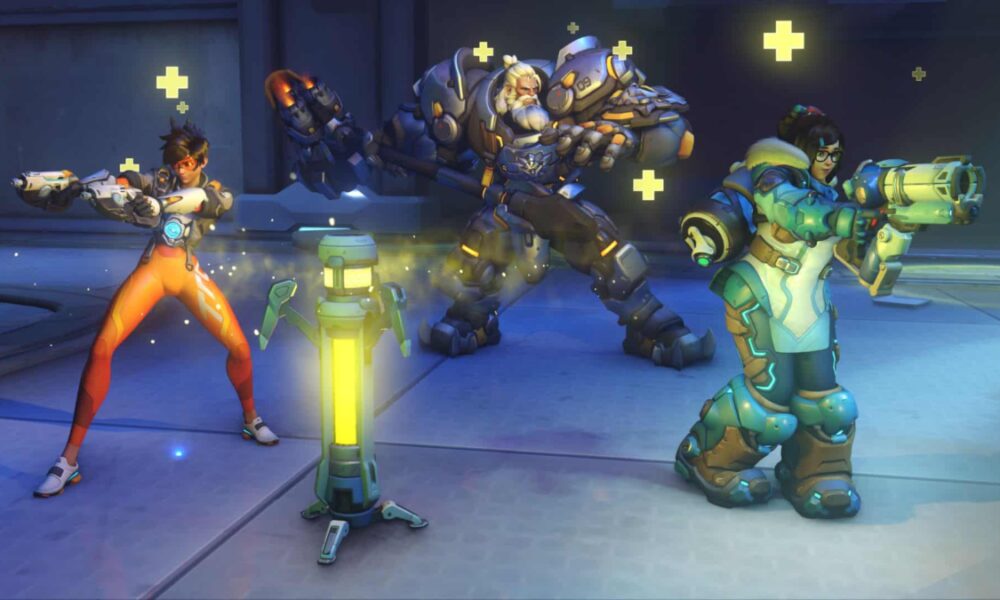 tracer, reinhardt, and lei, in overwatch 2