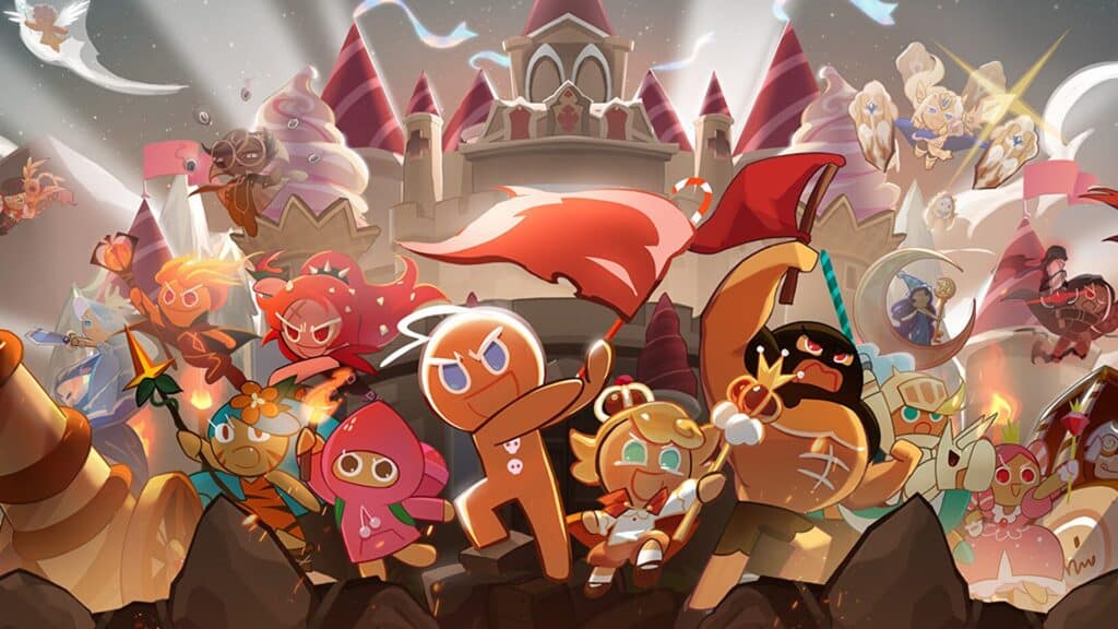 Promoción de Cookie Run Kingdom con muchas cookies