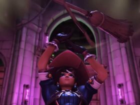 Kiriko witch skin in overwatch 2 wrath of the bride halloween event