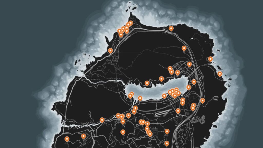 Ubicaciones de GTA Online Blaine County Jack O' Lanterns.