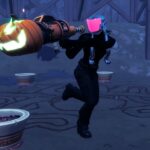 The Inkquisitor boss using Pumpkin Launcher in Fortnite