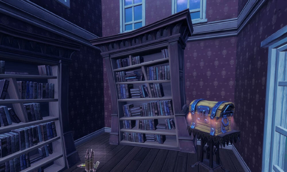 haunted bookshelf in fortnite fortnitemares event