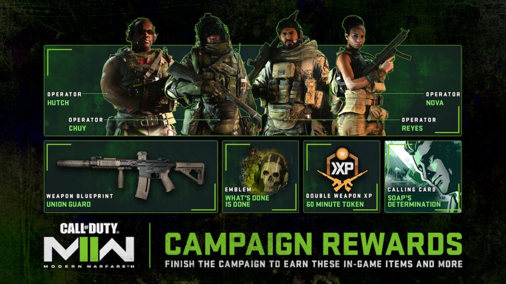 Recompensas de la campaña de Modern Warfare 2