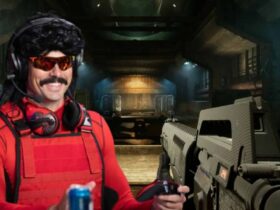 dr disrespect smiling and deadrop firing range