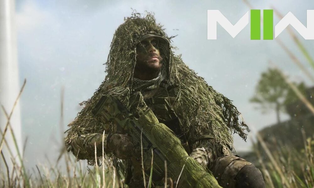 Modern Warafre 2 character in ghillie suit