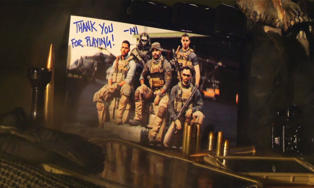 Modern Warfare 2 campaign thank you message