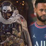 Ghost in Modern Warfare 2 and Neymar Jr in FIFA 23