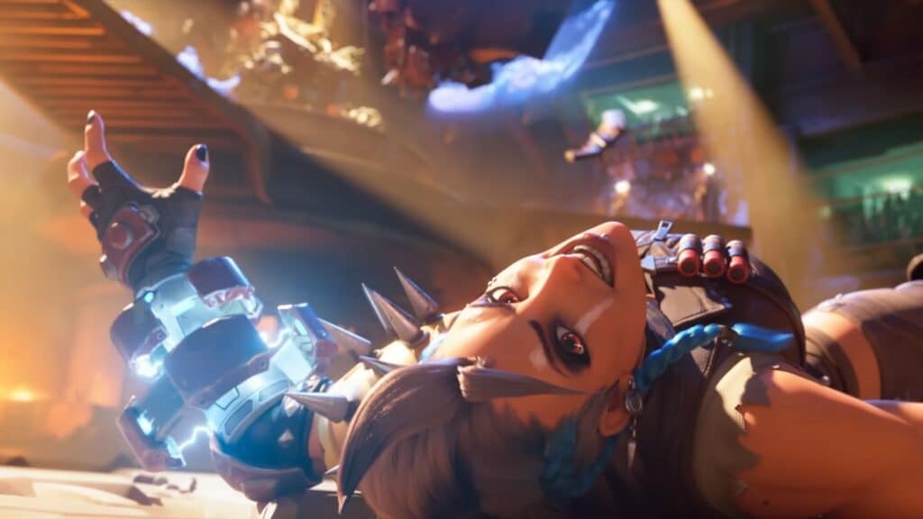 reina junker acostada boca abajo en overwatch 2