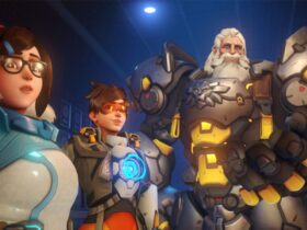 Overwatch 2 Mei, Tracer and Reinhardt heroes