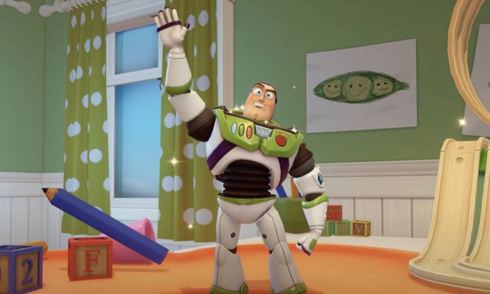 buzz lightyear waving in disney dreamlight valley