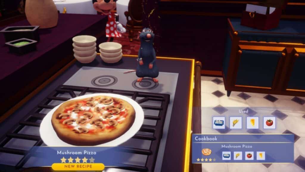 pizza en valle de la luz de los sueños de disney