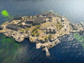 overhead view of rebirth island in cod warzone