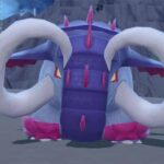 close up shot of titan pokemon in scarlet and violet