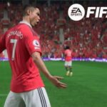 Ronaldo celebrating in FIFA 23