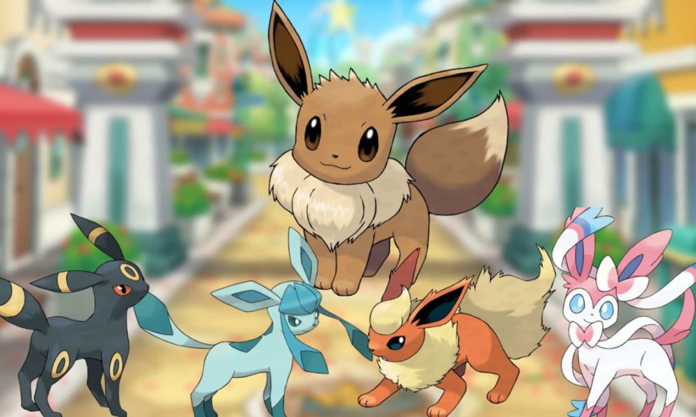 eevee umbreon glaceon flareon sylveon in pokemon scarlet and violet