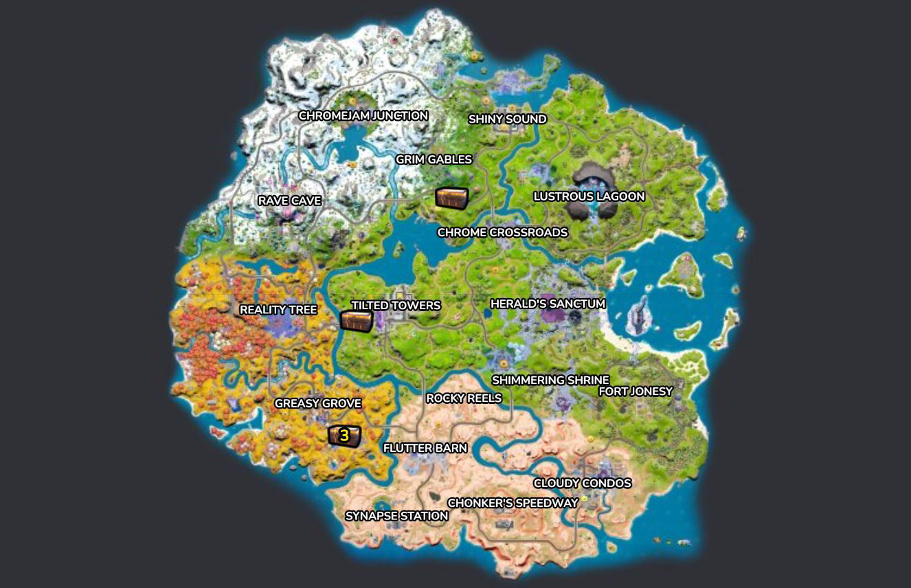 Mapa de Fortnite para encontrar sables de luz