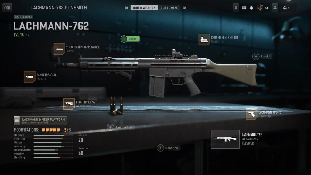 Accesorios de carga Modern Warfare 2 Lachmann 762