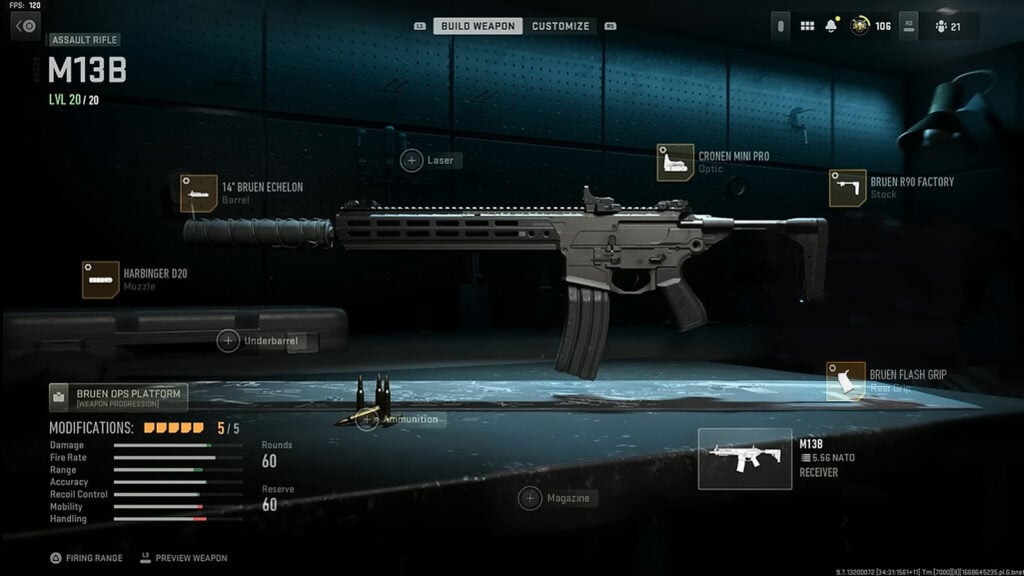 Accesorios de carga Modern Warfare 2 M13B