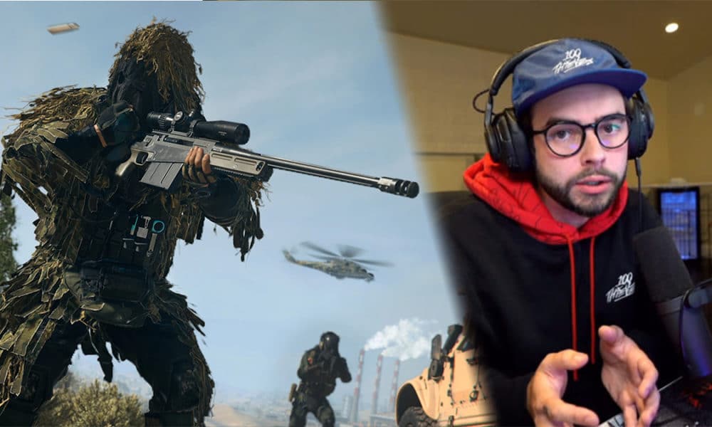 Warzone 2 player sniping and Nadeshot speaking on Twitch