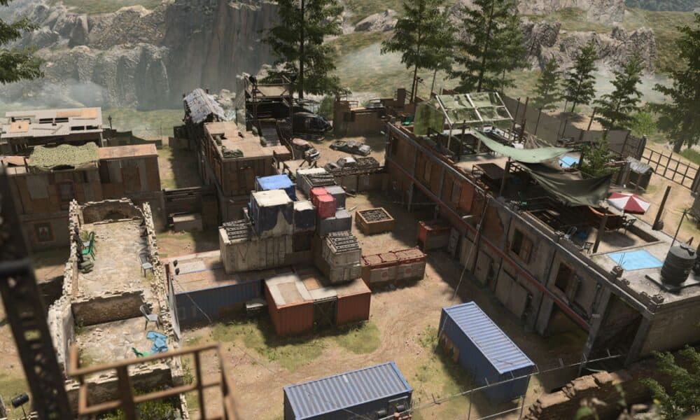 overhead view of shoot house map in modern warfare 2