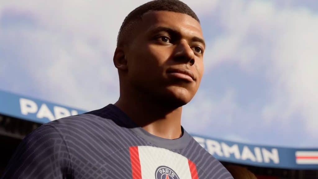 Cara de FIFA 23 Mbappé