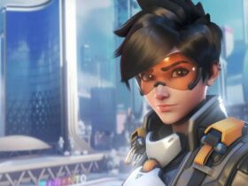 tracer posing in overwatch 2