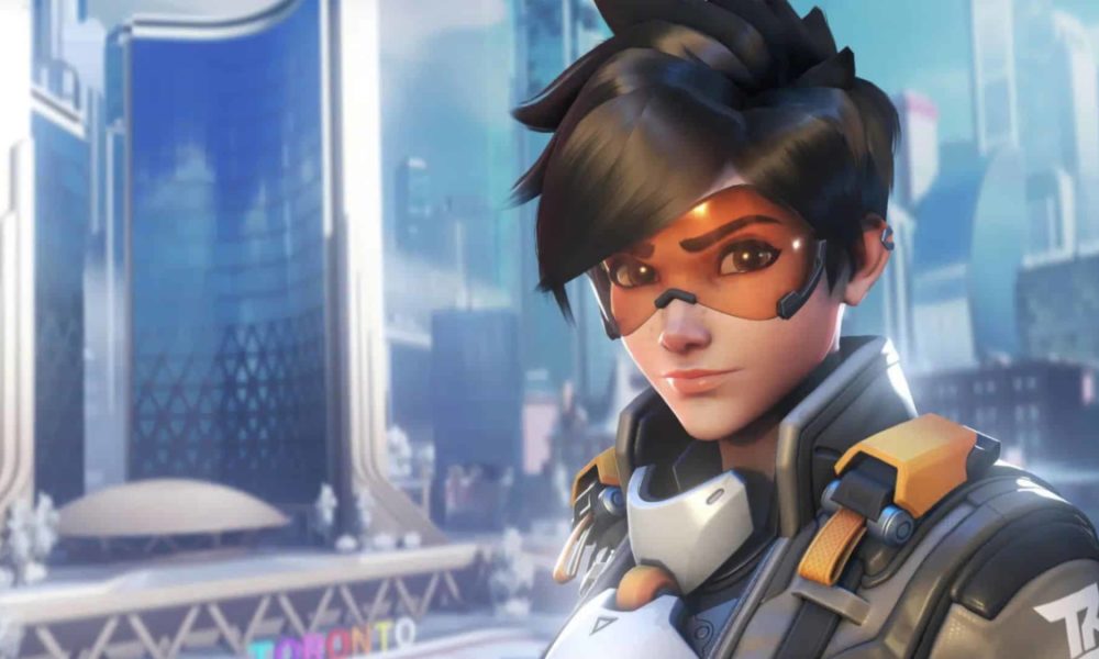 tracer posing in overwatch 2