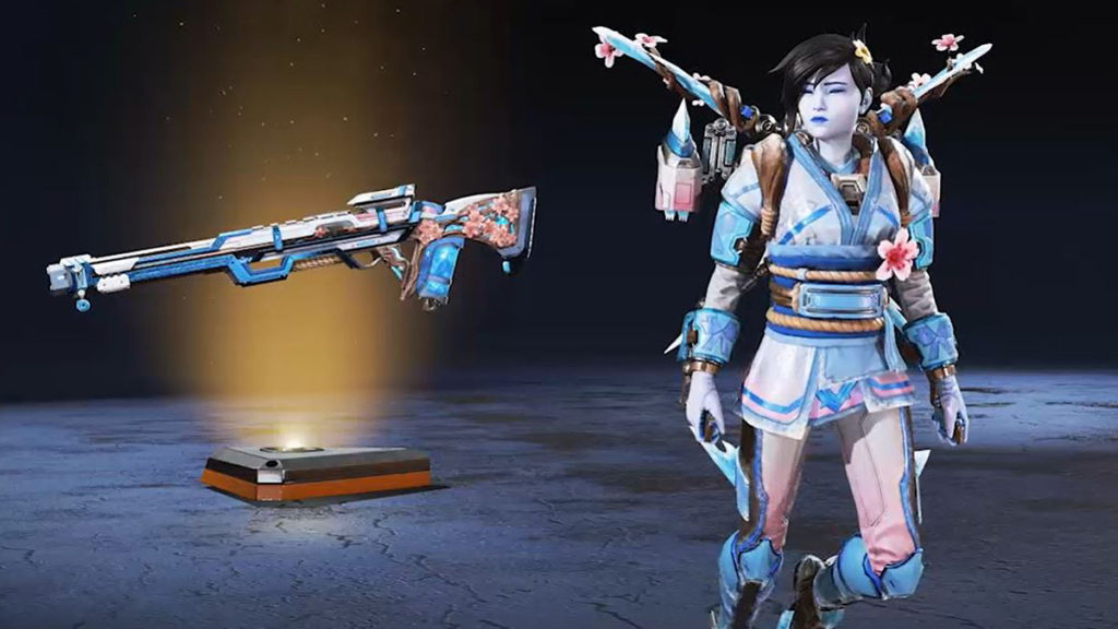 Aspecto Valkyrie Wintertide en Apex Legends