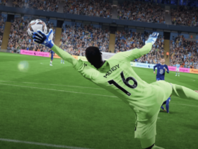 Mendy making a save in FIFA 23