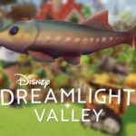 white sturgeon fish in disney dreamlight valley