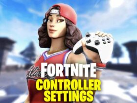 Fortnite character holding an Xbox controller