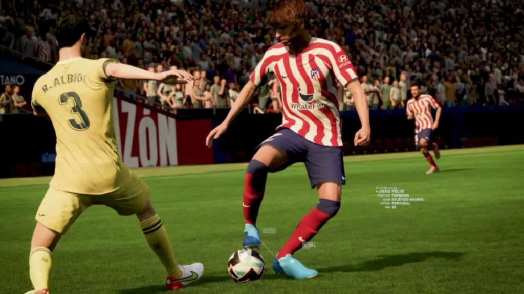 joao felix haciendo stepover skill en fifa 23