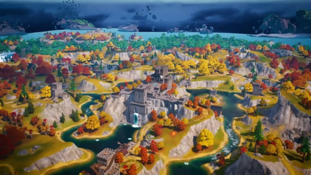 Mapa medieval de Fortnite Capítulo 4 