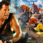 Die Hard's John McClane and Fortnite Chapter 4 artwork