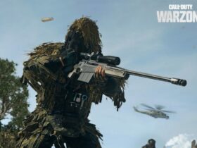 Warzone player with Sniper Rifle