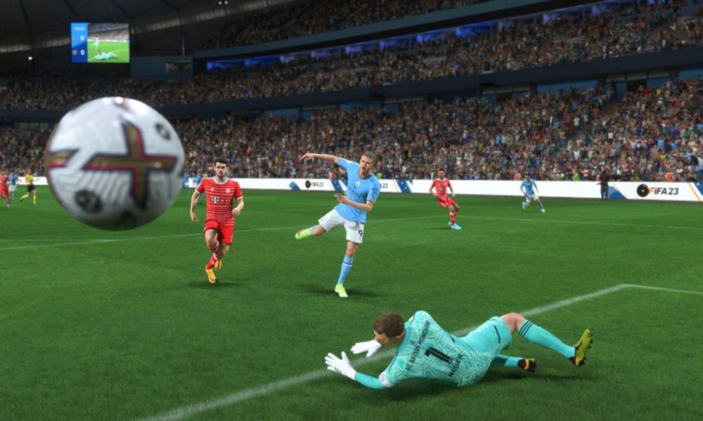 haaland scoring goal in fifa 23