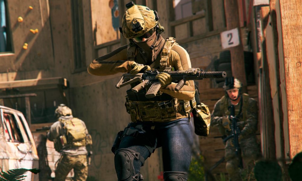 cod warzone 2 operator with gun