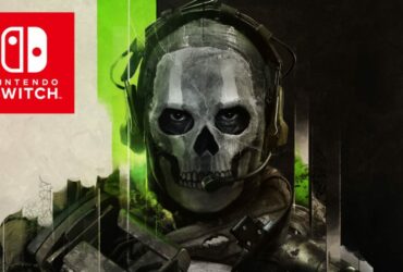 cod ghost operator on mw2 front cover with nintendo switch logo