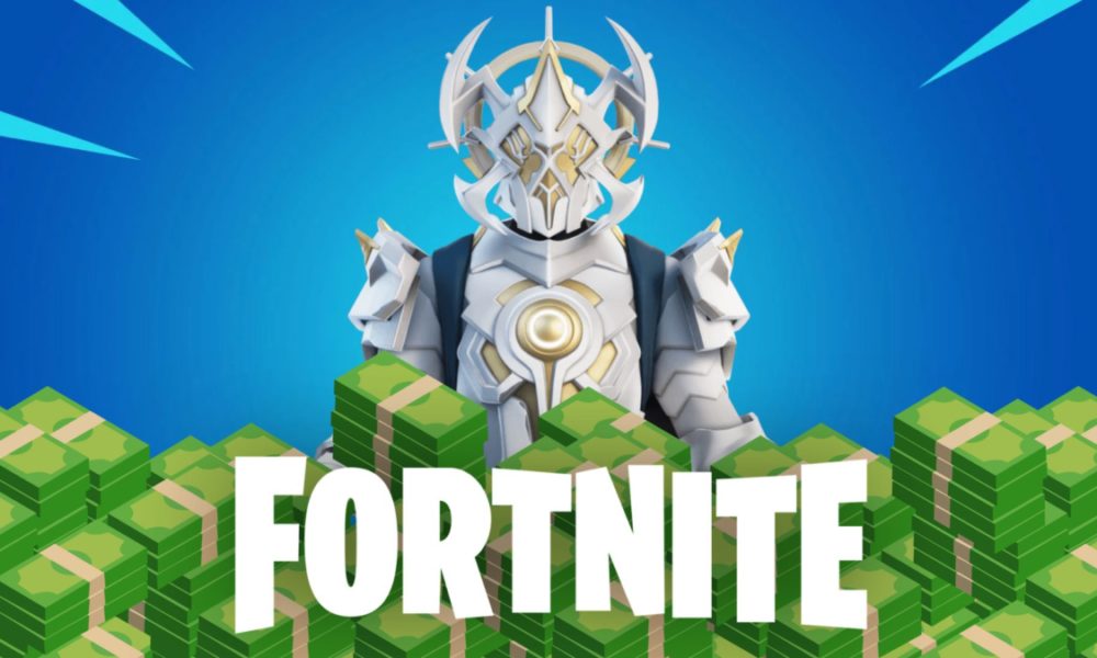 Fortnite character with money