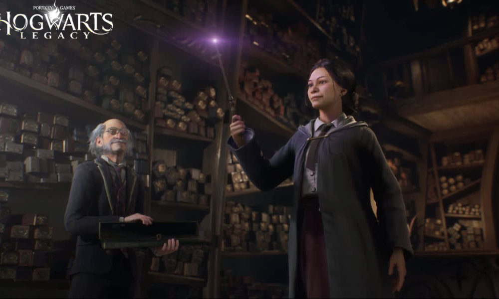 Howarts Legacy character casting spell