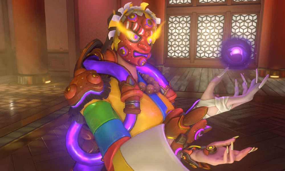 Moira Mask Dancer skin in Overwatch