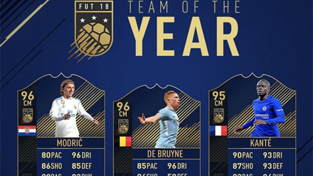 Centrocampistas TOTY FIFA 18