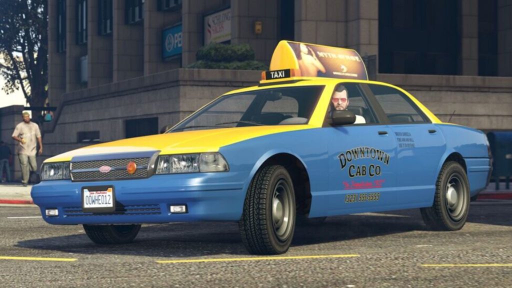 taxi estacionario en gta online