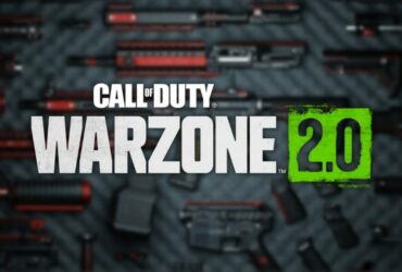 Warzone 2 logo in front of weapon attahcments