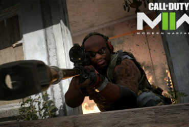 Modern Warfare 2 operator with a Sniper Rifle